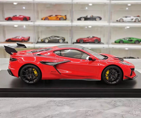 [Top Speed] 1:18 Chevrolet 2025 Corvette ZR1 rood modelauto Hars