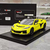 [Top Speed] 1:18 Chevrolet 2025 Corvette ZR1 gul modellbil harts