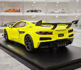 [Top Speed] 1:18 Chevrolet 2025 Corvette ZR1 gul modellbil harts