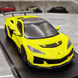 [Top Speed] 1:18 Chevrolet 2025 Corvette ZR1 gul modellbil harts