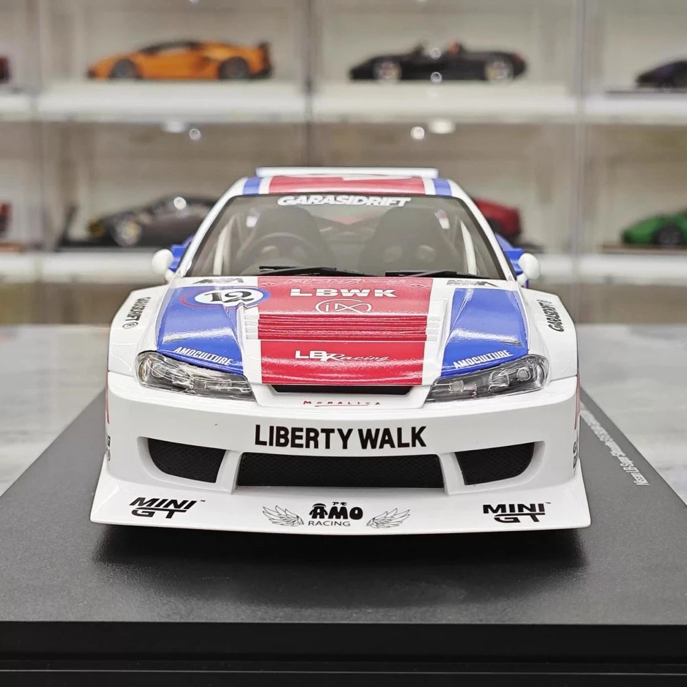 [Top Speed] 1:18 Nissan 2002 Silvia S15 LB-Super Silhouette GARASIDRIFT x LBWK voiture miniature Resin