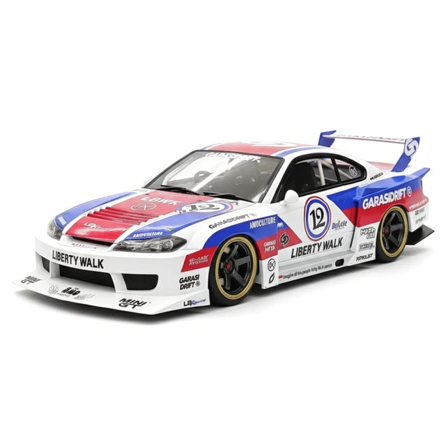 [Top Speed] 1:18 Nissan 2002 Silvia S15 LB-Super Silhouette GARASIDRIFT x LBWK Model Car Resin