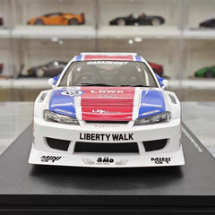 [Top Speed] 1:18 Nissan 2002 Silvia S15 LB-Super Silhouette GARASIDRIFT x LBWK voiture miniature Resin