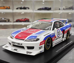 [Top Speed] 1:18 Nissan 2002 Silvia S15 LB-Super Silhouette GARASIDRIFT x LBWK voiture miniature Resin