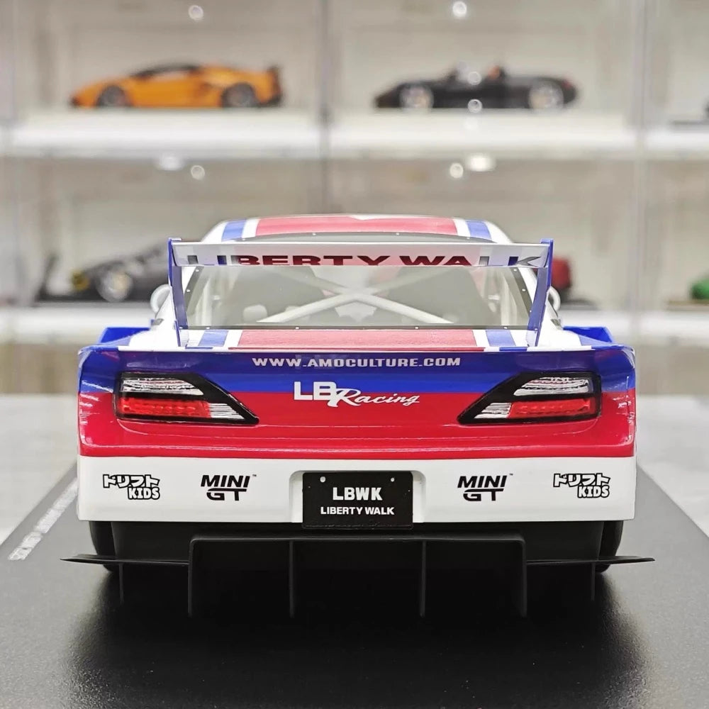 [Top Speed] 1:18 Nissan 2002 Silvia S15 LB-Super Silhouette GARASIDRIFT x LBWK voiture miniature Resin