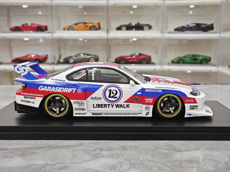 [Top Speed] 1:18 Nissan 2002 Silvia S15 LB-Super Silhouette GARASIDRIFT x LBWK Model Car Resin