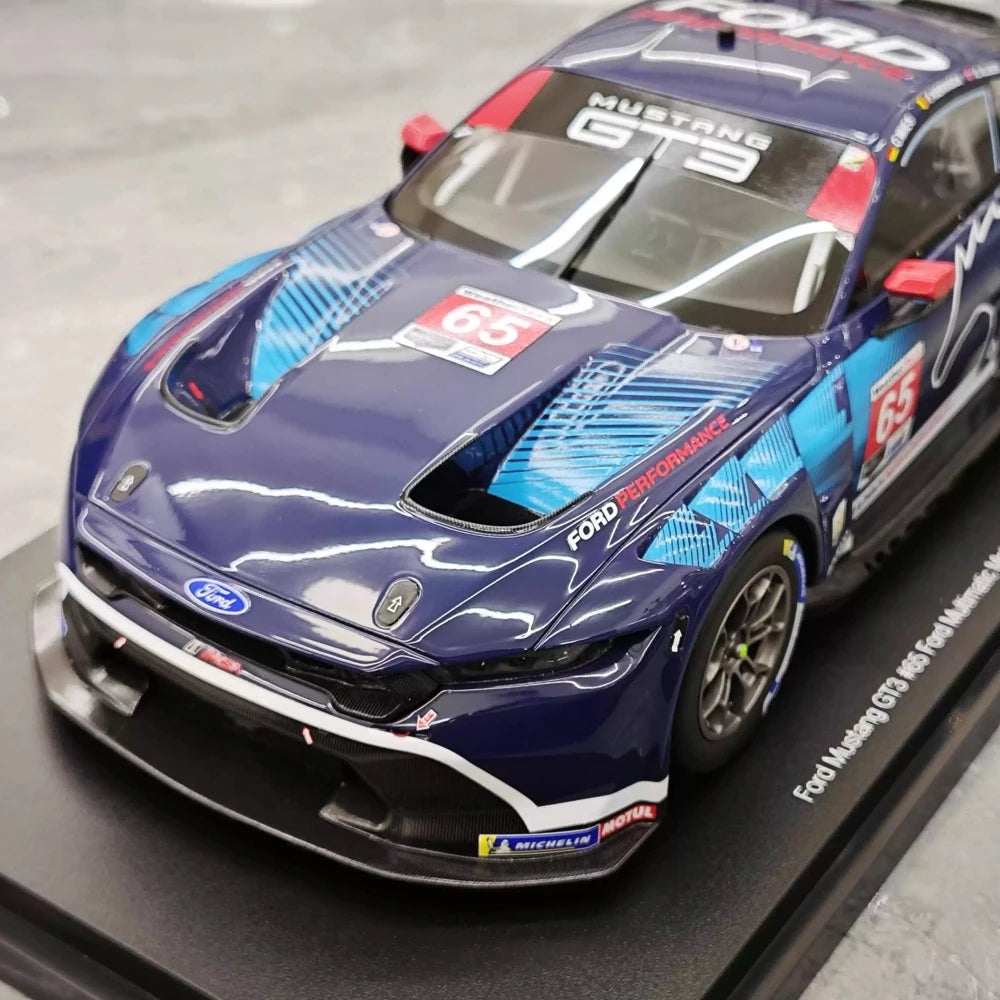[Topspeed] 1:18 Ford 2025 Mustang GT3 #65 WINNER IMSA GTD Pro Daytona 24hrs voiture miniature Resin / Closed Body