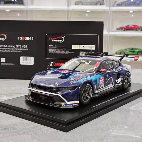 [Topspeed] 1:18 Ford 2025 Mustang GT3 #65 WINNER IMSA GTD Pro Daytona 24hrs modelauto Hars / Closed Body