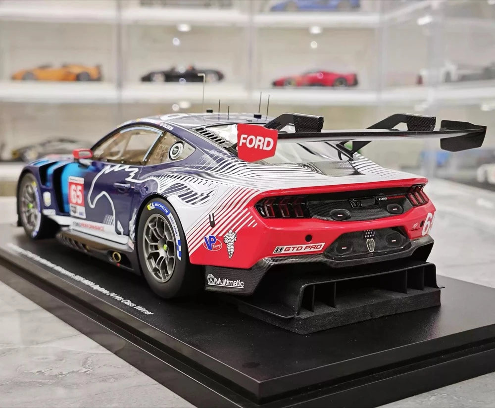 [Topspeed] 1:18 Ford 2025 Mustang GT3 #65 WINNER IMSA GTD Pro Daytona 24hrs Model Car Resin / Closed Body