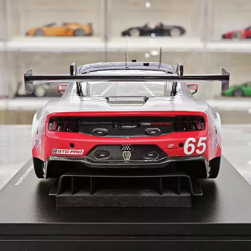 [Topspeed] 1:18 Ford 2025 Mustang GT3 #65 WINNER IMSA GTD Pro Daytona 24hrs Model Car Resin / Closed Body