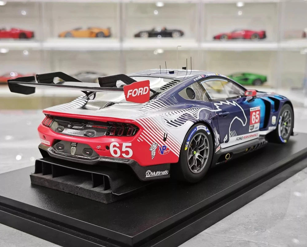 [Topspeed] 1:18 Ford 2025 Mustang GT3 #65 WINNER IMSA GTD Pro Daytona 24hrs voiture miniature Resin / Closed Body