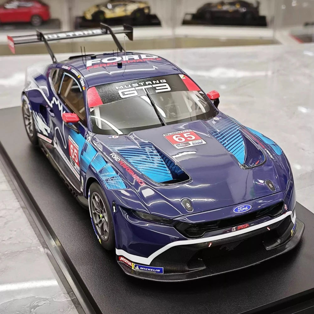 [Topspeed] 1:18 Ford 2025 Mustang GT3 #65 WINNER IMSA GTD Pro Daytona 24hrs Model Car Resin / Closed Body