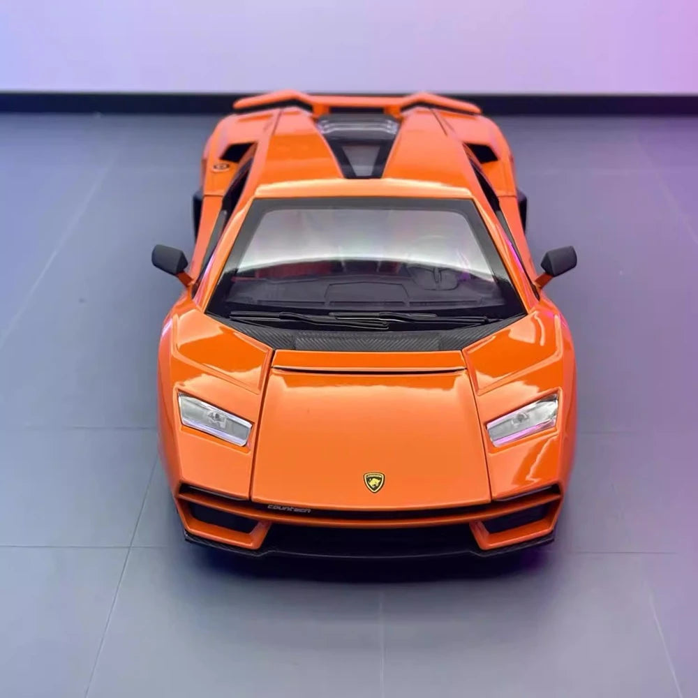 [TOY] 1:24 Lamborghini 2022 Countach LPI800-4 Orange Model Car Die-Cast