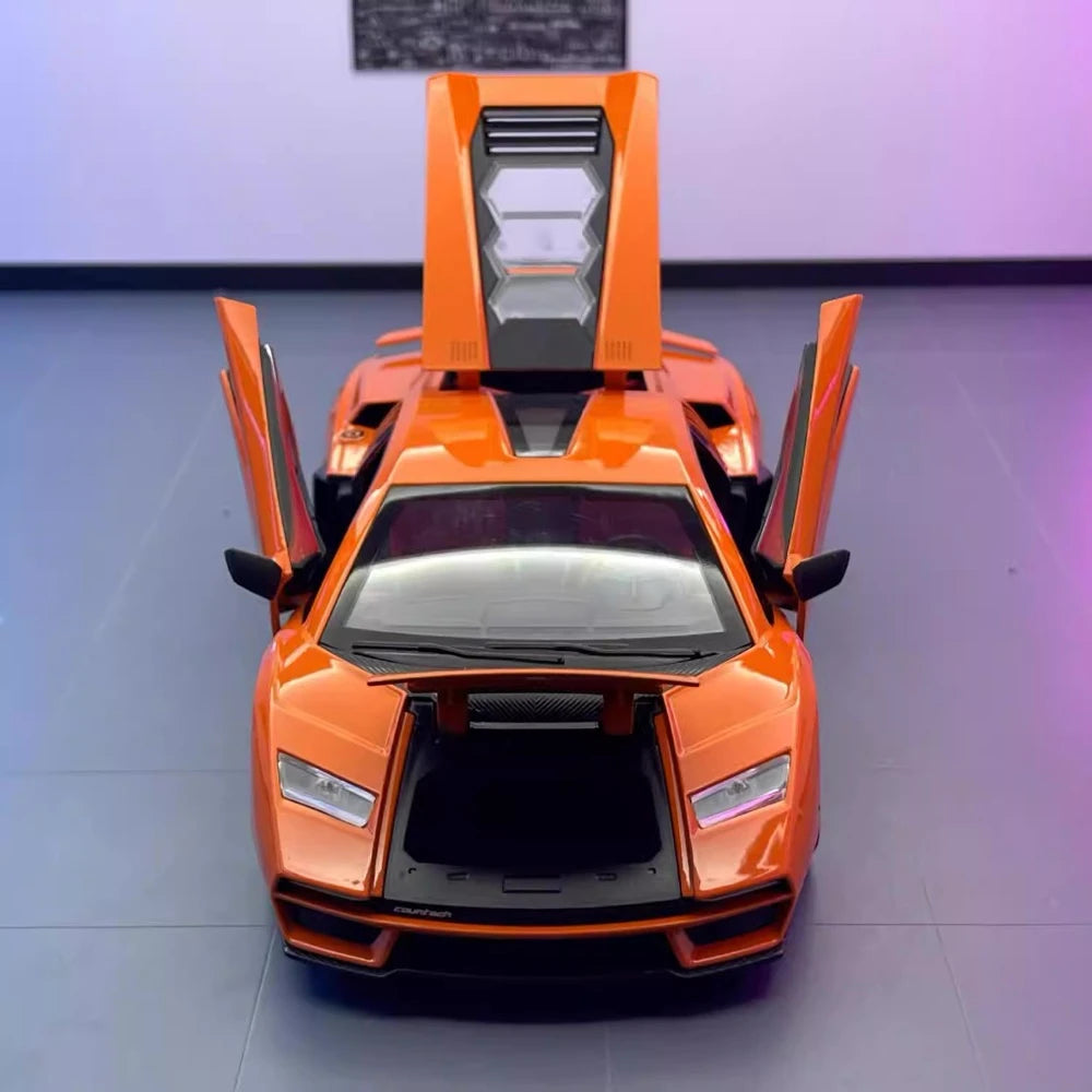 [TOY] 1:24 Lamborghini 2022 Countach LPI800-4 Orange Model Car Die-Cast