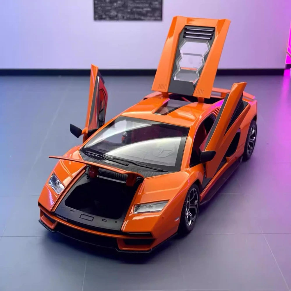 [TOY] 1:24 Lamborghini 2022 Countach LPI800-4 Orange Model Car Die-Cast