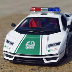 [TOY] 1:24 Lamborghini 2022 Countach LPI800-4 Police Model Car Die-Cast