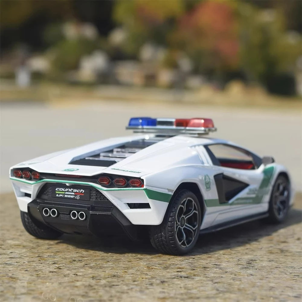 [TOY] 1:24 Lamborghini 2022 Countach LPI800-4 Police Model Car Die-Cast
