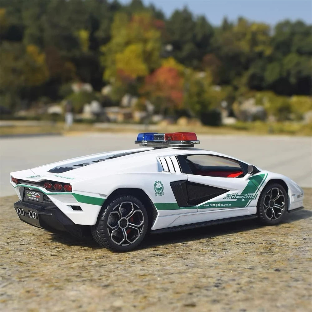 [TOY] 1:24 Lamborghini 2022 Countach LPI800-4 Police Model Car Die-Cast