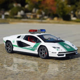[TOY] 1:24 Lamborghini 2022 Countach LPI800-4 Police Model Car Die-Cast