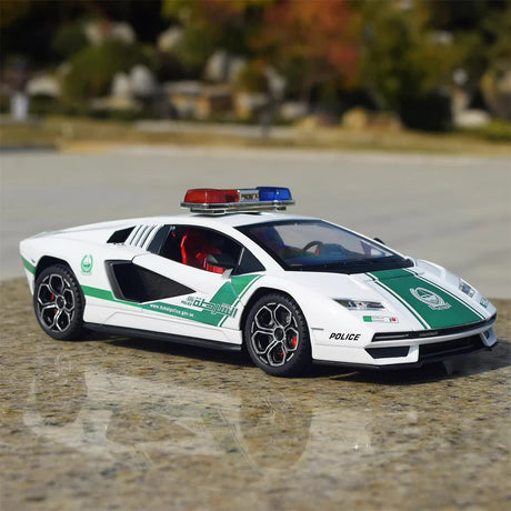 [TOY] 1:24 Lamborghini 2022 Countach LPI800-4 Police Model Car Die-Cast