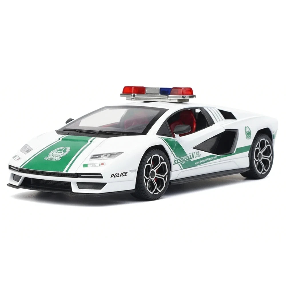 [TOY] 1:24 Lamborghini 2022 Countach LPI800-4 Police Model Car Die-Cast