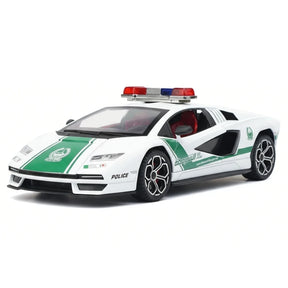 [TOY] 1:24 Lamborghini 2022 Countach LPI800-4 Police Model Car Die-Cast