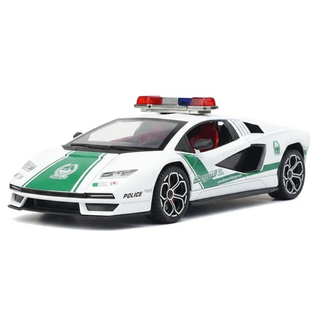 [TOY] 1:24 Lamborghini 2022 Countach LPI800-4 Police Model Car Die-Cast
