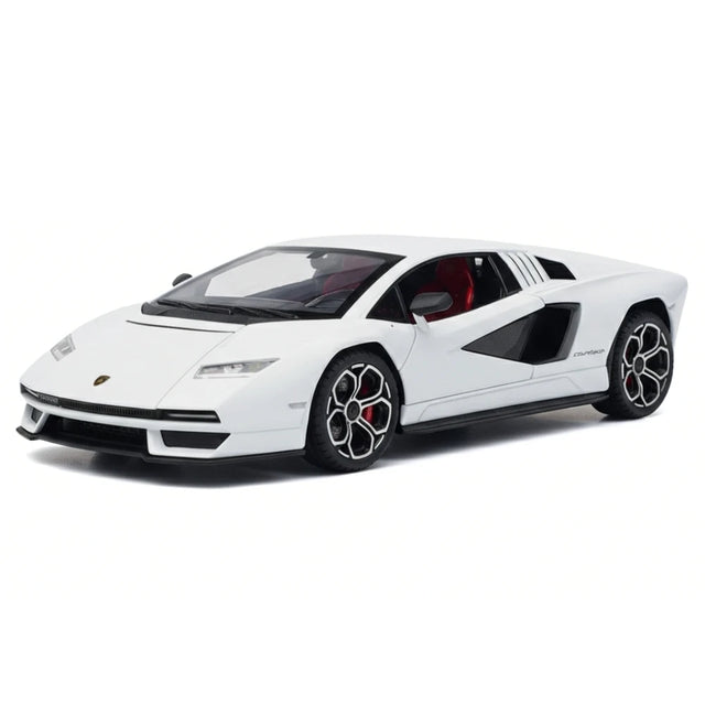 [TOY] 1:24 Lamborghini 2022 Countach LPI800-4 White Model Car Die-Cast