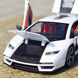 [TOY] 1:24 Lamborghini 2022 Countach LPI800-4 White Model Car Die-Cast