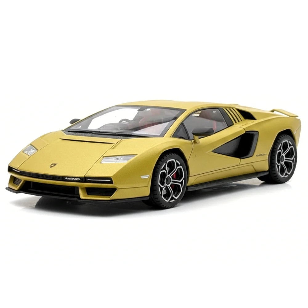 [TOY] 1:24 Lamborghini 2022 Countach LPI800-4 Yellow Model Car Die-Cast