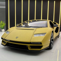 [TOY] 1:24 Lamborghini 2022 Countach LPI800-4 Yellow Model Car Die-Cast