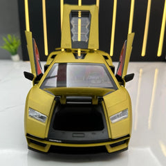 [TOY] 1:24 Lamborghini 2022 Countach LPI800-4 Yellow Model Car Die-Cast