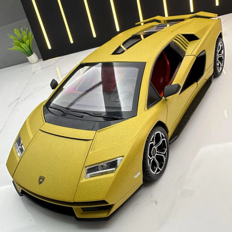 [TOY] 1:24 Lamborghini 2022 Countach LPI800-4 Yellow Model Car Die-Cast