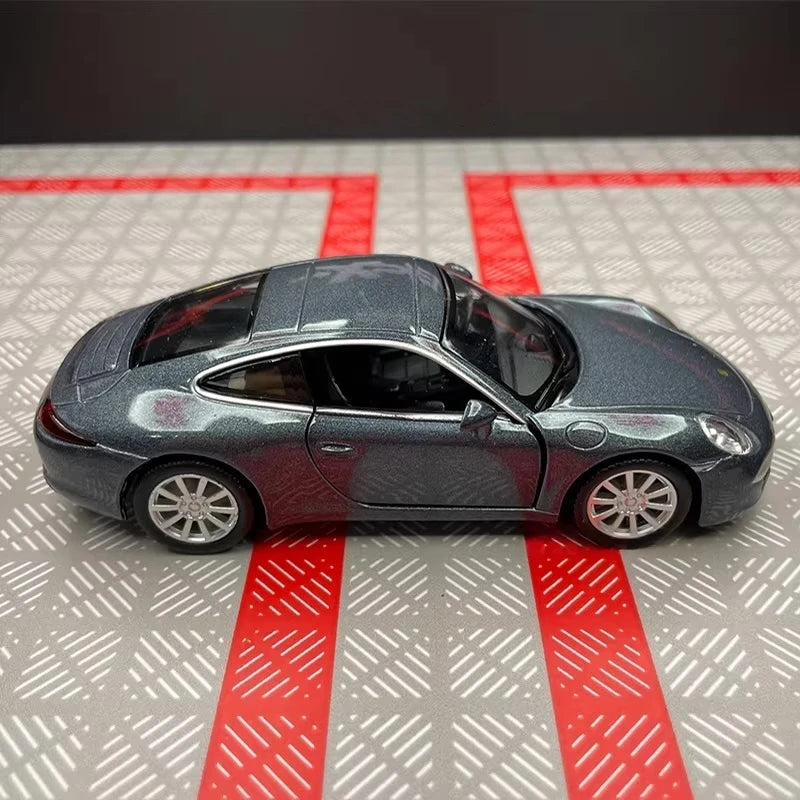 [TOY] 1:36 Porsche 2011 911 Carrera S Gray Model Car Die-Cast