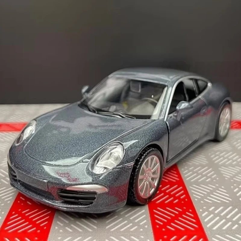 [TOY] 1:36 Porsche 2011 911 Carrera S Gray Model Car Die-Cast