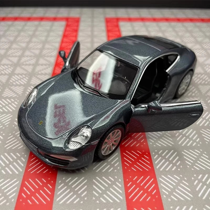 [TOY] 1:36 Porsche 2011 911 Carrera S Gray Model Car Die-Cast