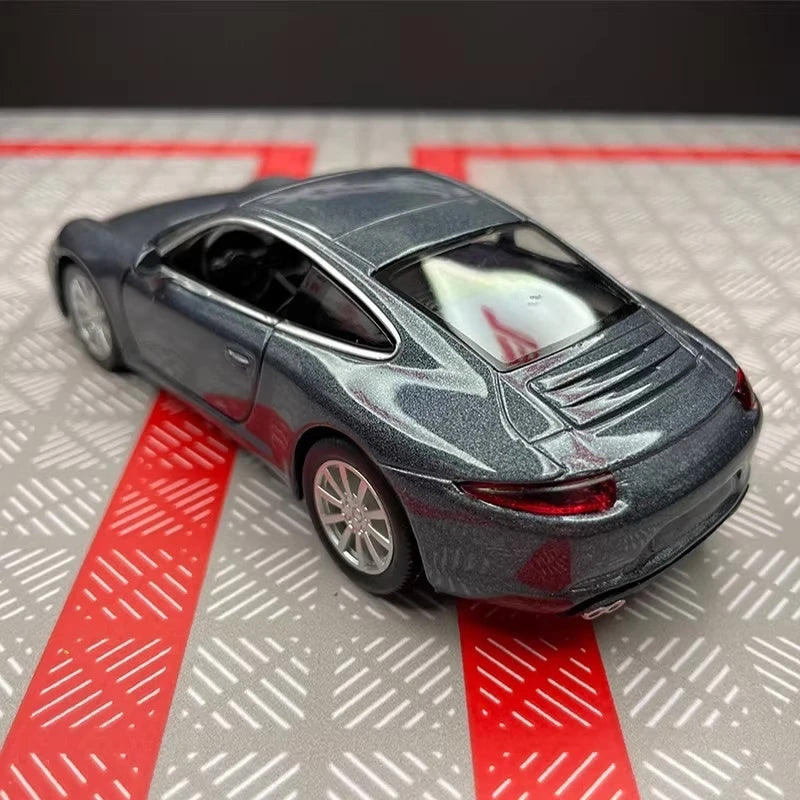 [TOY] 1:36 Porsche 2011 911 Carrera S Gray Model Car Die-Cast