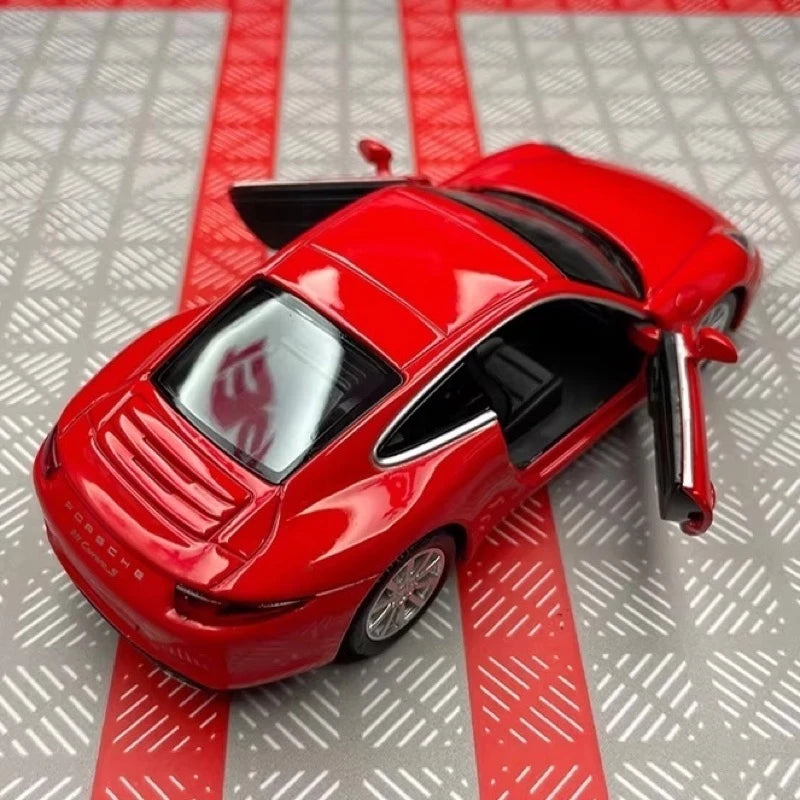 [TOY] 1:36 Porsche 2011 911 Carrera S Red Model Car Die-Cast