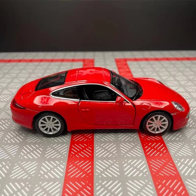 [TOY] 1:36 Porsche 2011 911 Carrera S Red Model Car Die-Cast