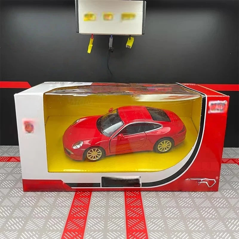 [TOY] 1:36 Porsche 2011 911 Carrera S Red Model Car Die-Cast