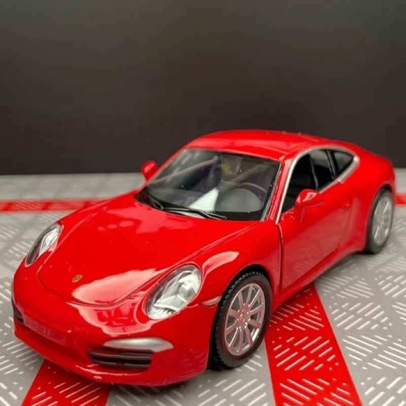[TOY] 1:36 Porsche 2011 911 Carrera S Red Model Car Die-Cast