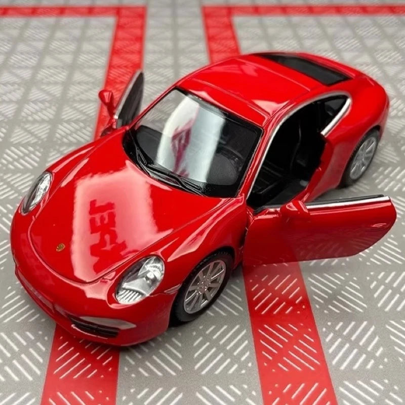 [TOY] 1:36 Porsche 2011 911 Carrera S Red Model Car Die-Cast