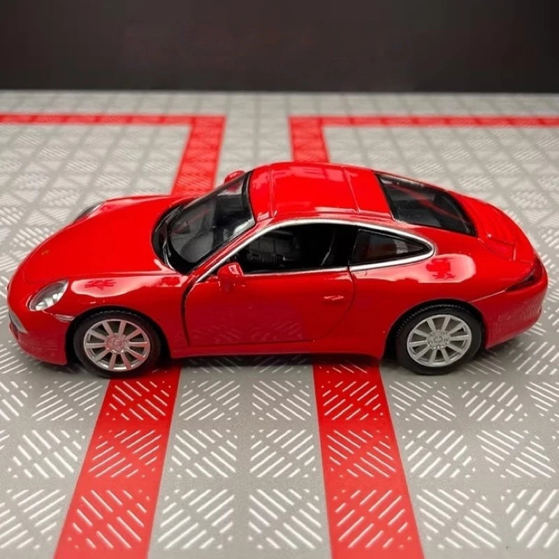 [TOY] 1:36 Porsche 2011 911 Carrera S Red Model Car Die-Cast