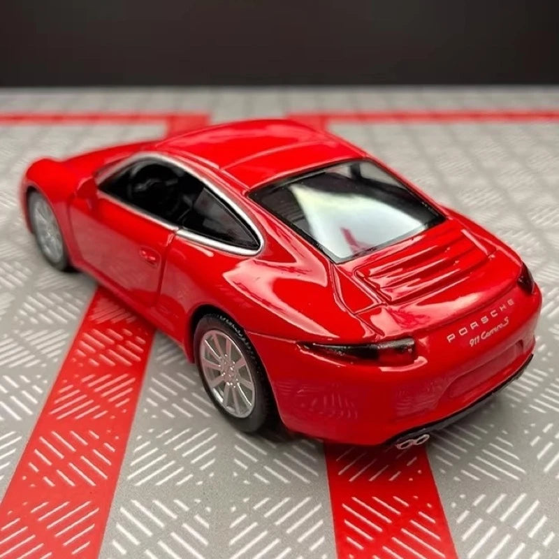 [TOY] 1:36 Porsche 2011 911 Carrera S Red Model Car Die-Cast