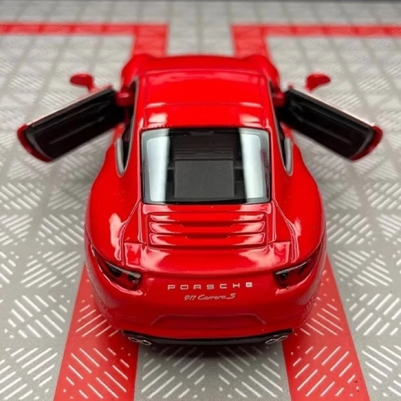 [TOY] 1:36 Porsche 2011 911 Carrera S Red Model Car Die-Cast