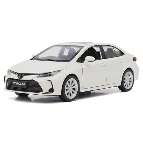[TOY] 1:43 Toyota 2019 Corolla vit modellbil Die-Cast
