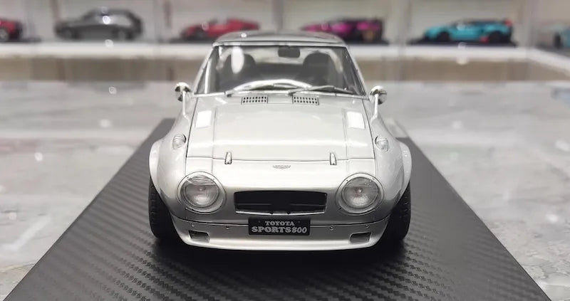 1:18 Toyota 1965 Sports 800 Special Silver Die Cast Model Car