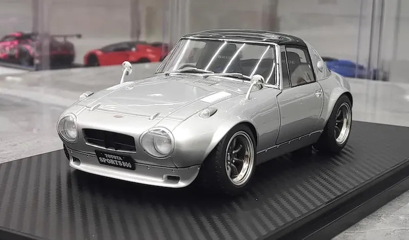 1:18 Toyota 1965 Sports 800 Special Silver Die Cast Model Car