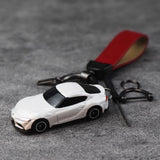 Toyota GR Supra White Keychain 1:64 Model Car Keychain