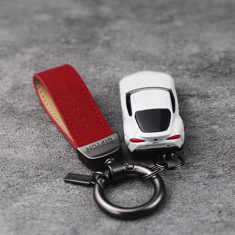 Toyota GR Supra 화이트 Keychain 1:64 모형 자동차 Keychain